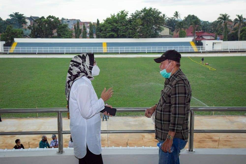 Progres Renovasi Stadion Purnawarman Capai 83 Persen