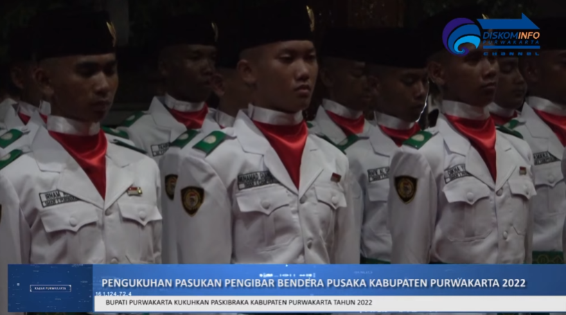 PENGUKUHAN PASKIBRAKA KABUPATEN PURWAKARTA TAHUN 2022