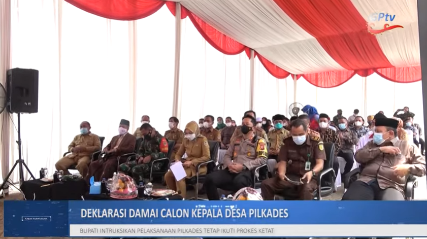 DEKLARASI DAMAI PILKADES SERENTAK KABUPATEN PURWAKARTA 2021