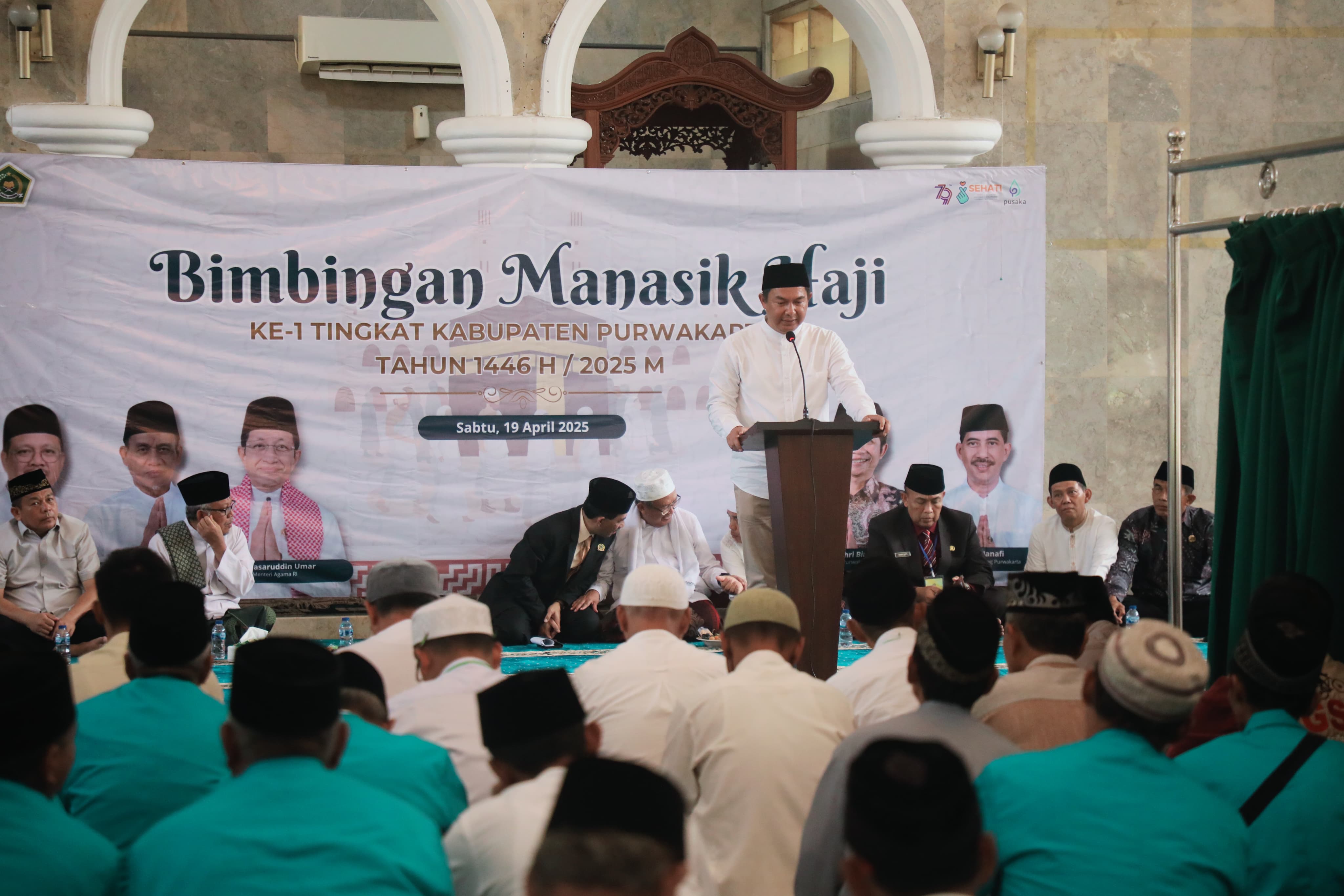 741 Calon Jemaah Haji Purwakarta Ikuti Bimbingan Manasik Haji