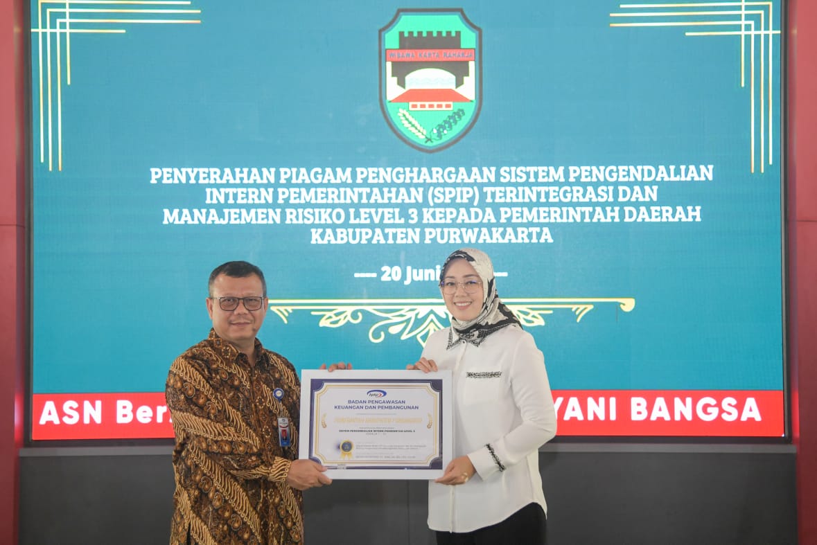 Pemkab Purwakarta Raih Penghargaan Kualitas Pengelolaan SPIP