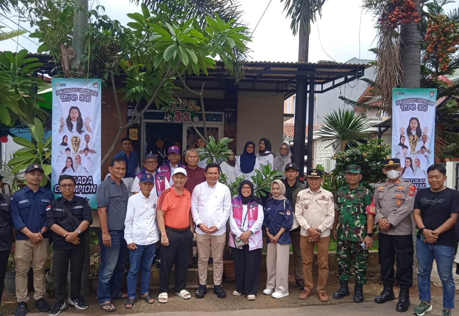 Sekda Purwakarta dan Tim Gelar Monitoring di TPS
