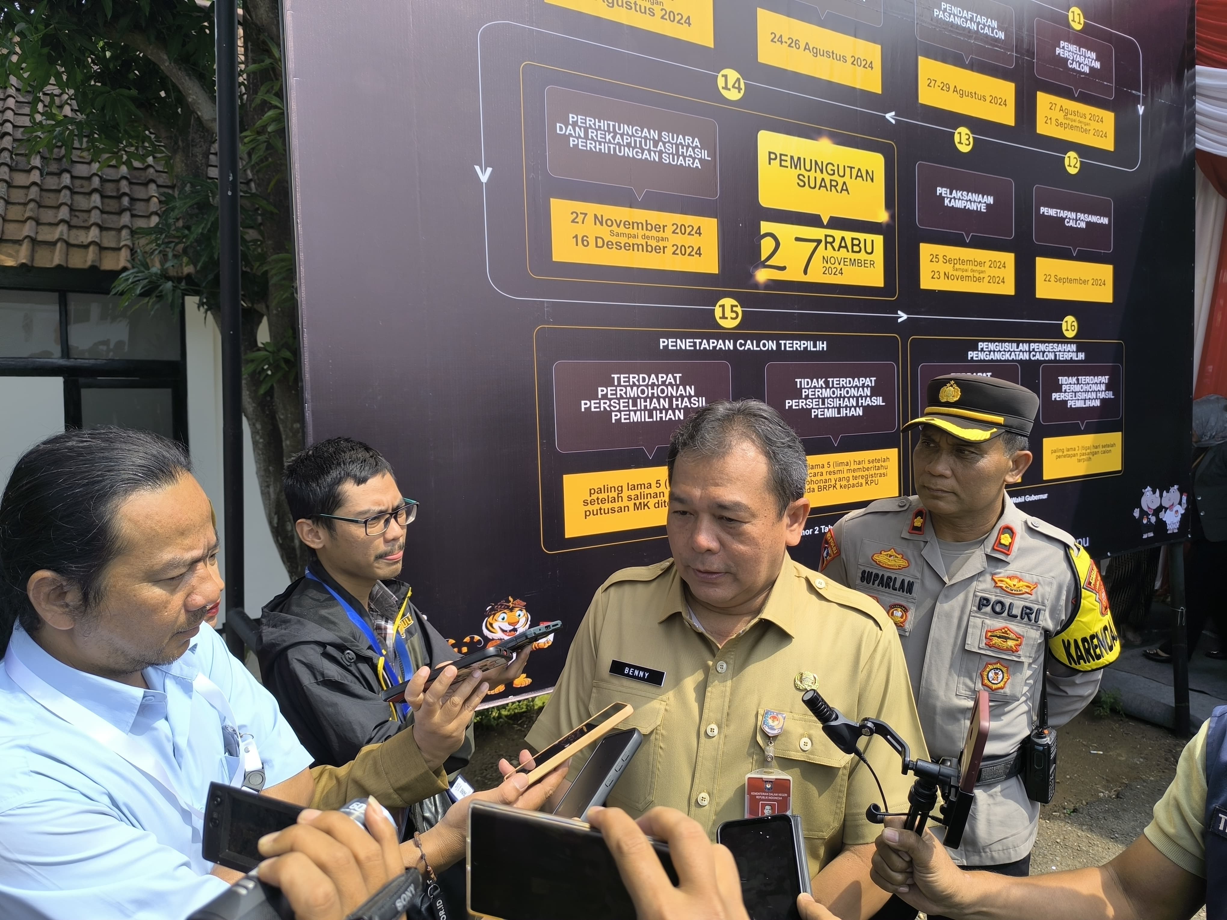 Monitoring Tahapan Pendaftaran Balonkada, Penjabat Bupati Purwakarta Kunjungi KPU