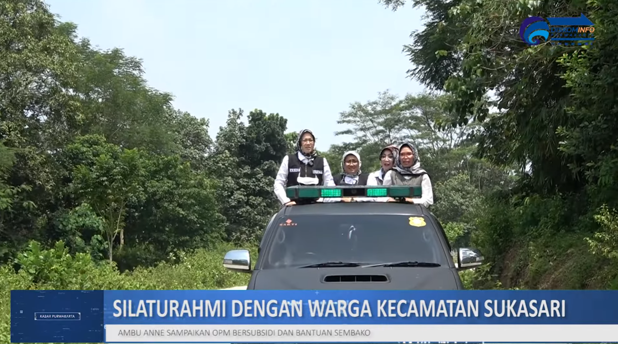 BLUSUKAN KE KECAMATAN SUKASARI, AMBU ANNE BAGIKAN BANTUAN SEMBAKO