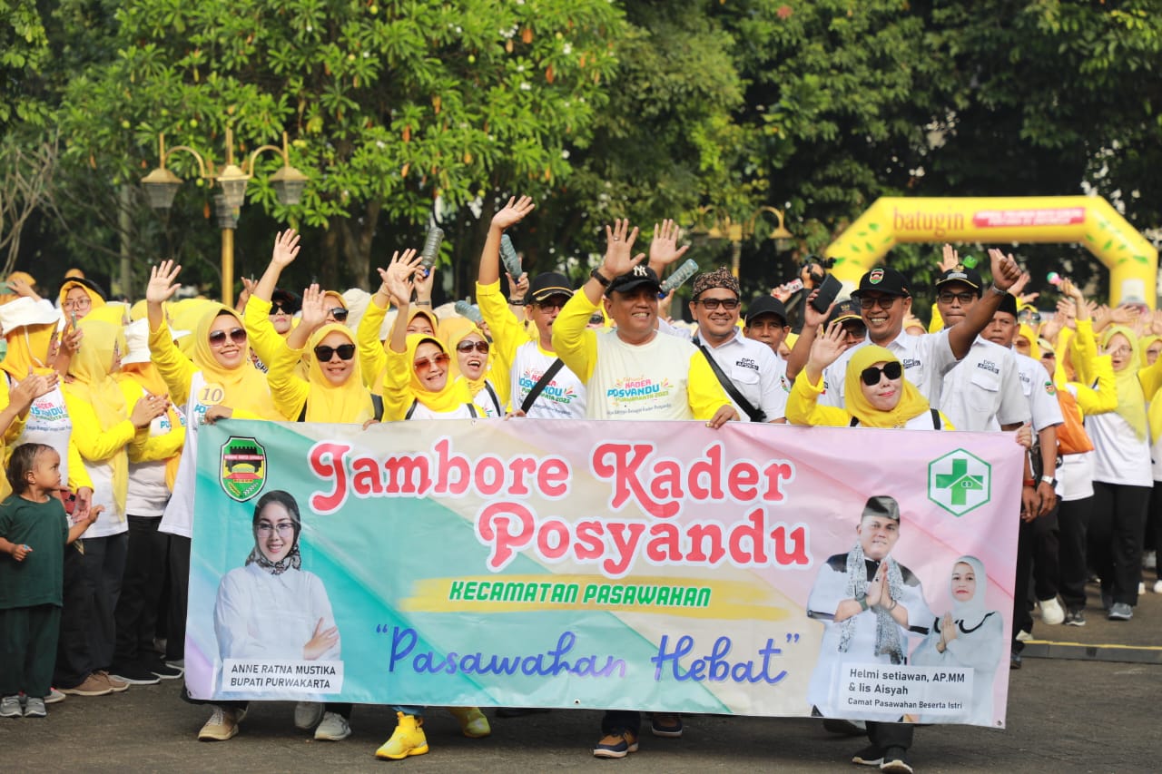Ribuan Pahlawan Kesehatan Masyarakat Meriahkan Jambore Kader Posyandu Purwakarta