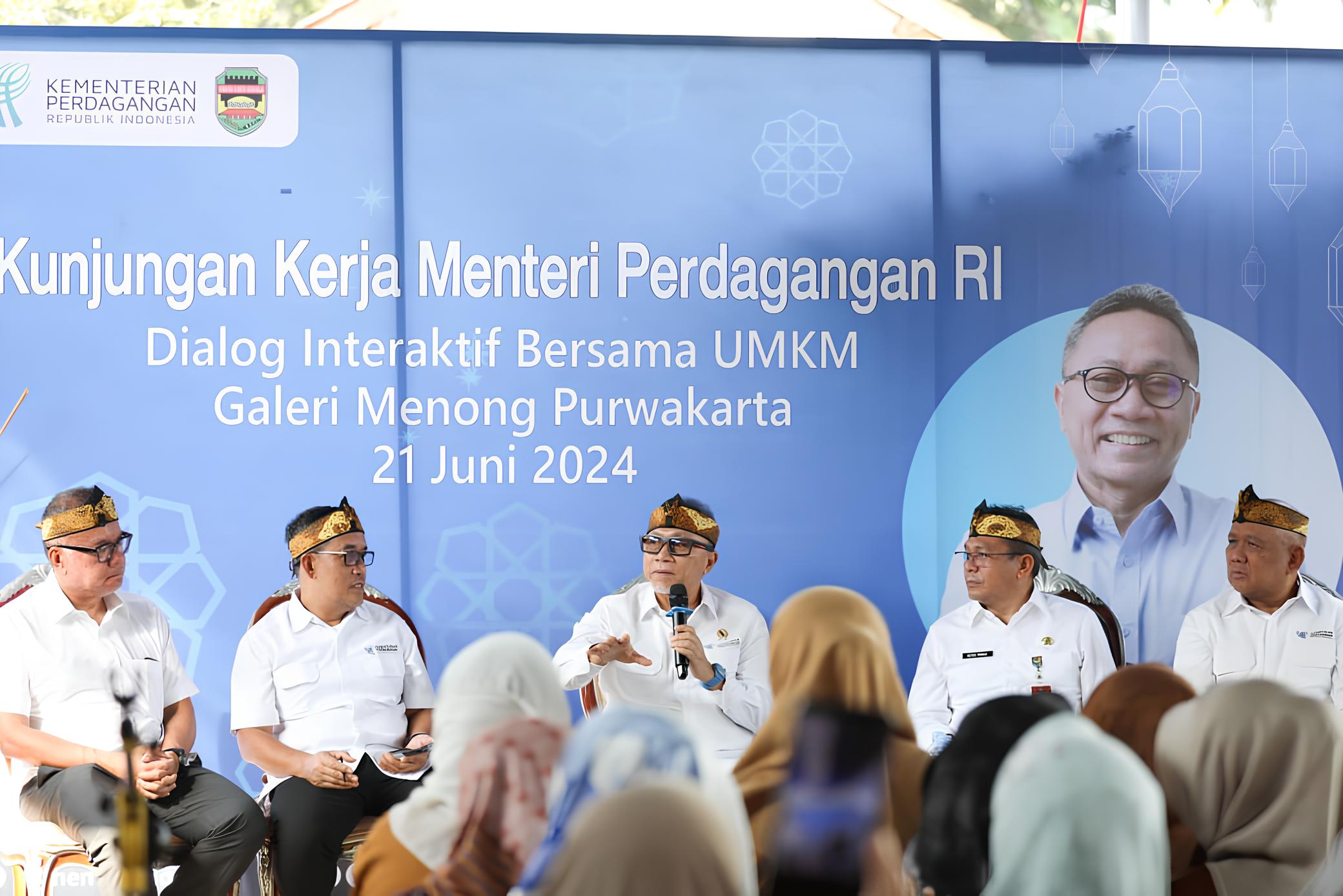 Kunjungi Purwakarta, Mendag Temui Puluhan Pelaku Usaha UMKM