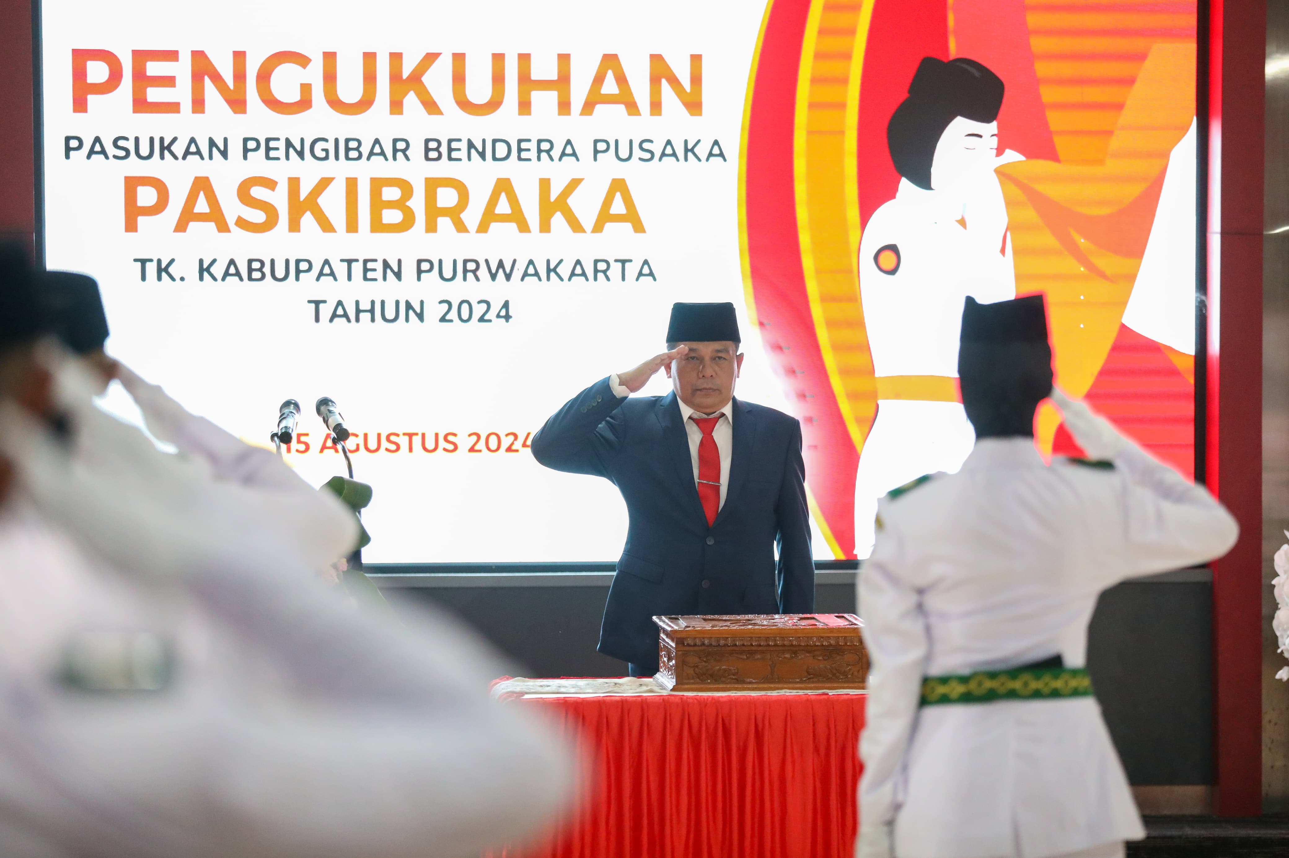 Penjabat Bupati Purwakarta Kukuhkan Paskibraka 2024