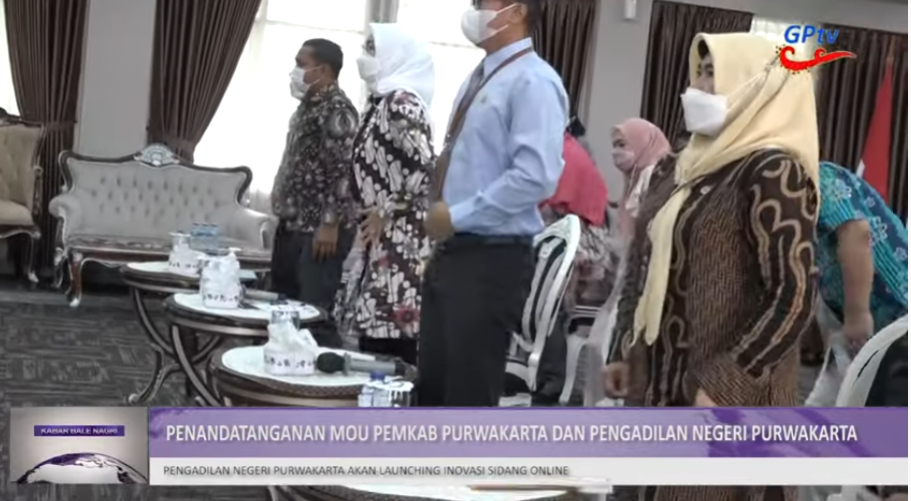 PENGADILAN NEGERI SEGERA LAUNCHING SIDANG ONLINE UNTUK 3 KECAMATAN DI KABUPATEN PURWAKARTA
