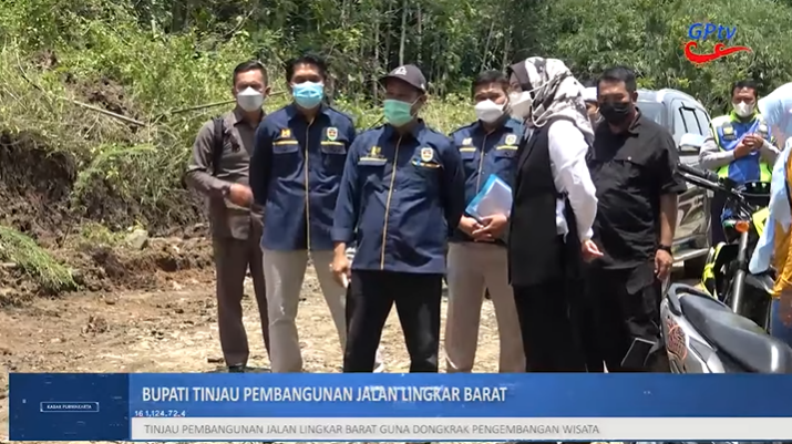 BUPATI TINJAU PEMBANGUNAN JALAN LINGKAR BARAT GUNA DONGKRAK PENGEMBANGAN WISATA