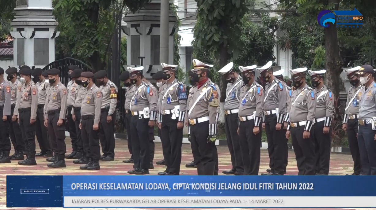 JAJARAN POLRES PURWAKARTA GELAR OPERASI KESELAMATAN LODAYA PADA 1 - 14 MARET 2022
