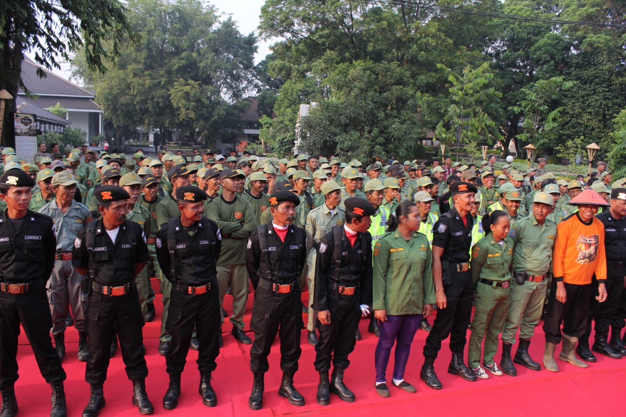 Bantu Ketertiban Pemilu 2019, Pemkab Purwakarta Kerahkan 7.190 Anggota Linmas
