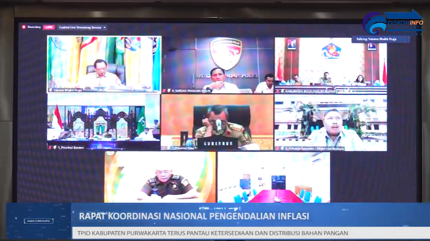 IKUTI RAKORNAS PENGENDALIAN INFLASI, TPID KABUPATEN PURWAKARTA TERUS PANTAU BAHAN PANGAN