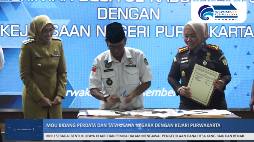 MOU BIDANG PERDATA DAN TATA USAHA NEGARA ANTARA PEMDES DAN KEJARI PURWAKARTA