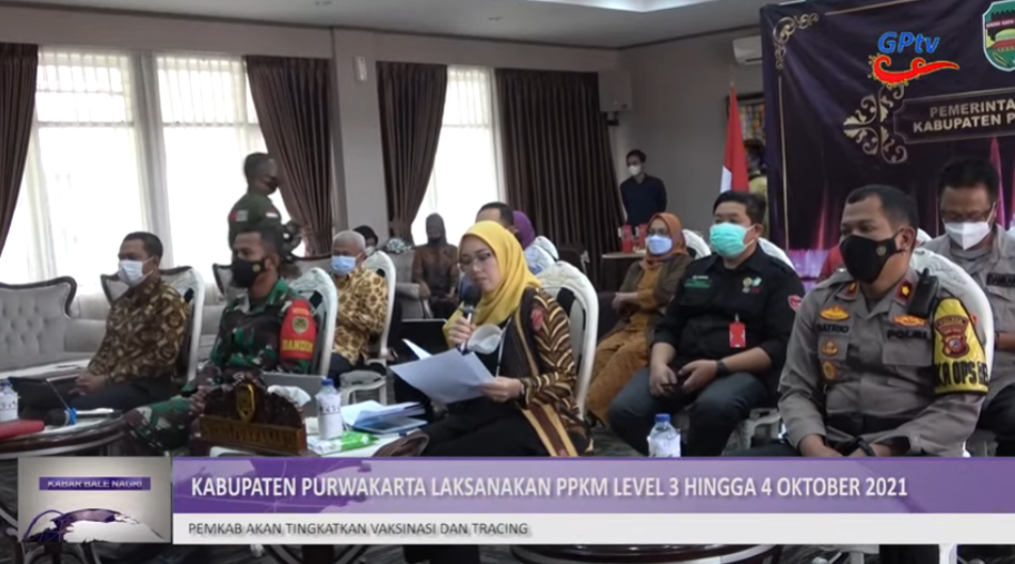 PURWAKARTA BERSTATUS LEVEL 3 PEMKAB TINGKATKAN VAKSINASI DAN TRACING