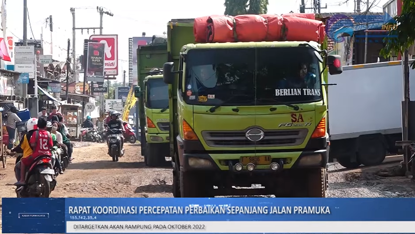 PERCEPAT PERBAIKAN JALAN PRAMUKA, PEMKAB PURWAKARTA KELUARKAN PERATURAN BARU