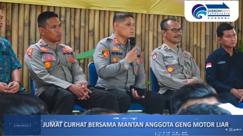 POLRES PURWAKARTA AJAK REMAJA HINDARI GENG MOTOR LIAR DAN LANJUTKAN SEKOLAH