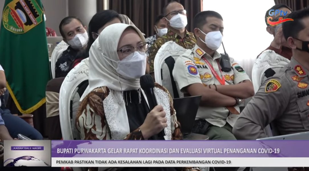 GELAR RAPAT EVALUASI COVID-19 PEMKAB PURWAKARTA PASTIKAN TIDAK ADA KESALAHAN DATA