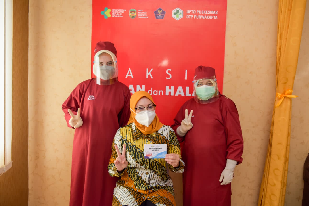 Serapan Vaksin Covid-19 Purwakarta Tertinggi di Jabar