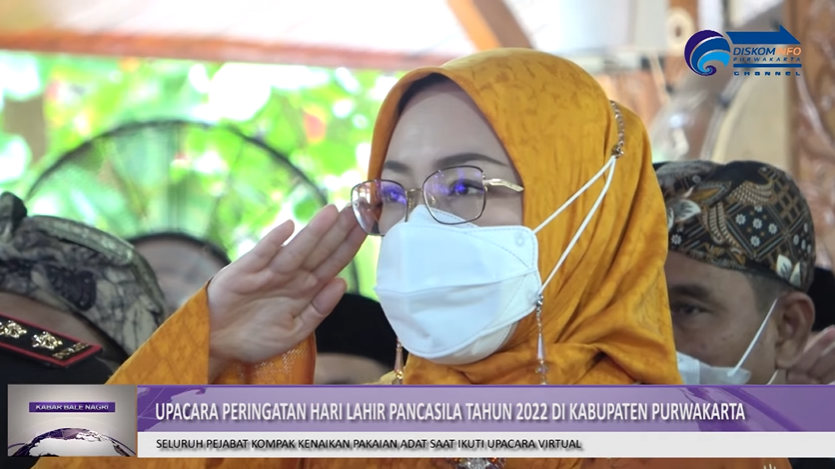UPACARA PERINGATAN HARI LAHIR PANCASILA TAHUN 2022 DI KABUPATEN PURWAKARTA