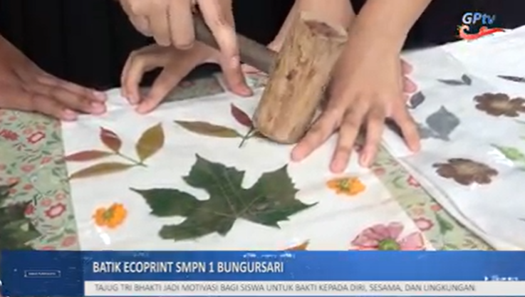 BATIK ECOPRINT PERTAMA DI KABUPATEN PURWAKARTA HASIL KREASI GURU DAN PARA SISWA