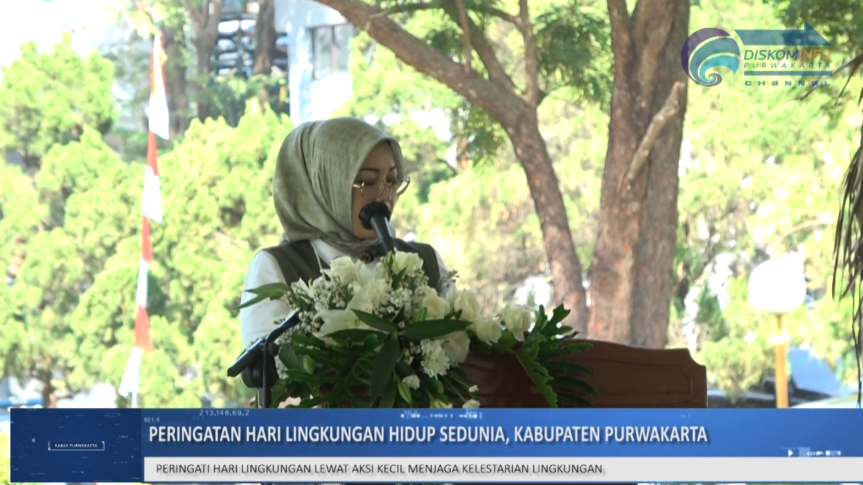 PERINGATI HARI LINGKUNGAN HIDUP SEDUNIA, BUPATI PURWAKARTA TANAM POHON DAN TEBAR BENIH IKAN