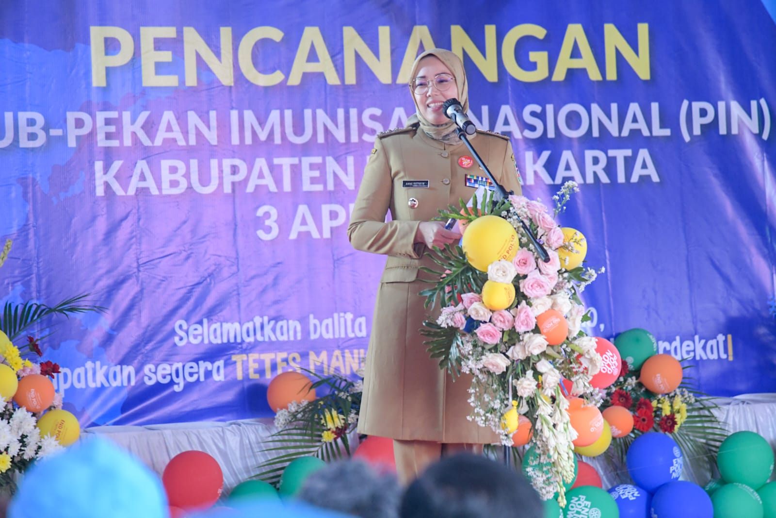 Bupati Purwakarta Gelar Imunisasi Polio Tahap Dua Serentak,79.658 Balita Target Imunisasi Kedua