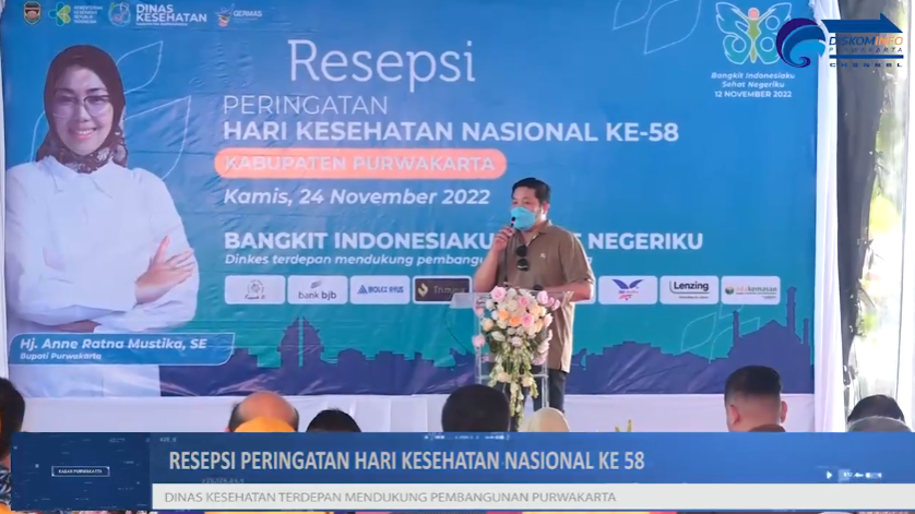 RESEPSI PERINGATAN HARI KESEHATAN NASIONAL KABUPATEN PURWAKARTA TAHUN 2022