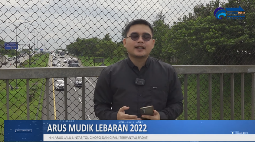 ARUS MUDIK LEBARAN 2022 KONDISI LALULINTAS DI TOL CIKOPO-PALIMANAN PURWAKARTA PADAT