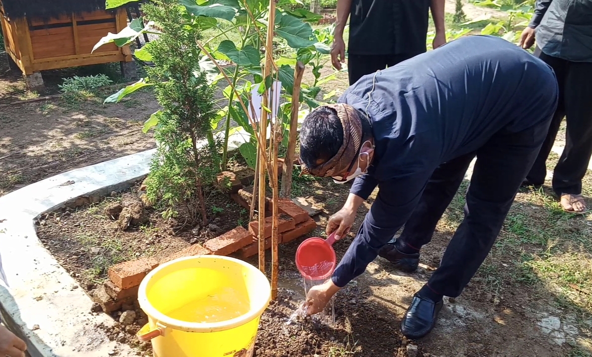 Bangun Keseimbangan Eksosistem, Seluruh SD dan SMP di Purwakarta Serentak Tanam Bambu