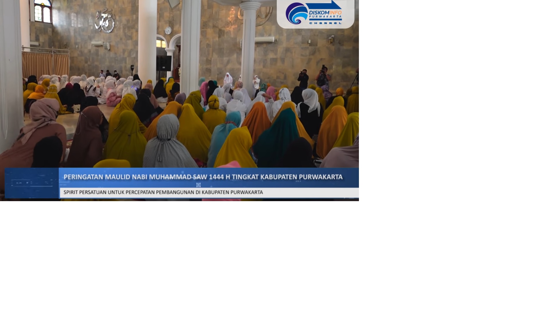 PERINGATAN MAULID NABI MUHAMMAD SAW 1444 H TINGKAT KABUPATEN PURWAKARTA