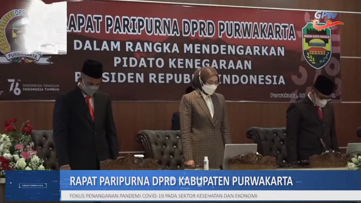 BUPATI PURWAKARTA HADIRI RAPAT PARIPURNA DPRD DALAM RANGKA PIDATO KENEGARAAN PRESIDEN RI