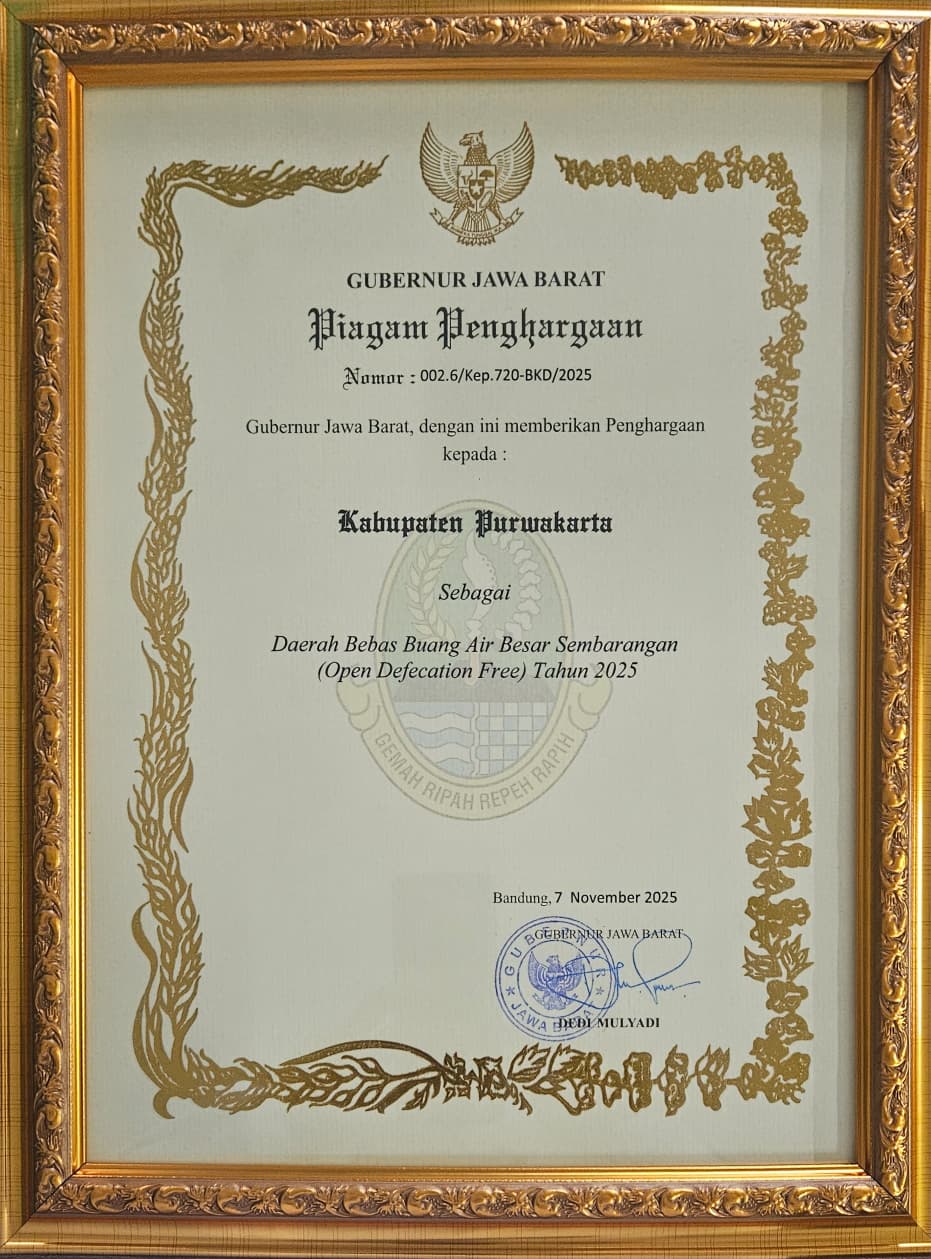 Purwakarta Raih Penghargaan ODF: Kado Istimewa untuk Kesehatan Warga
