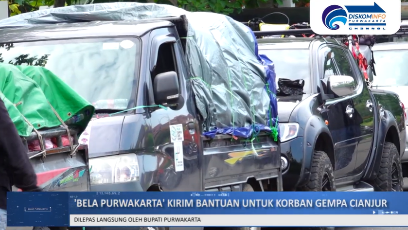 RATUSAN KOMUNITAS DARI PURWAKARTA KIRIM BANTUAN KE PELOSOK CIANJUR