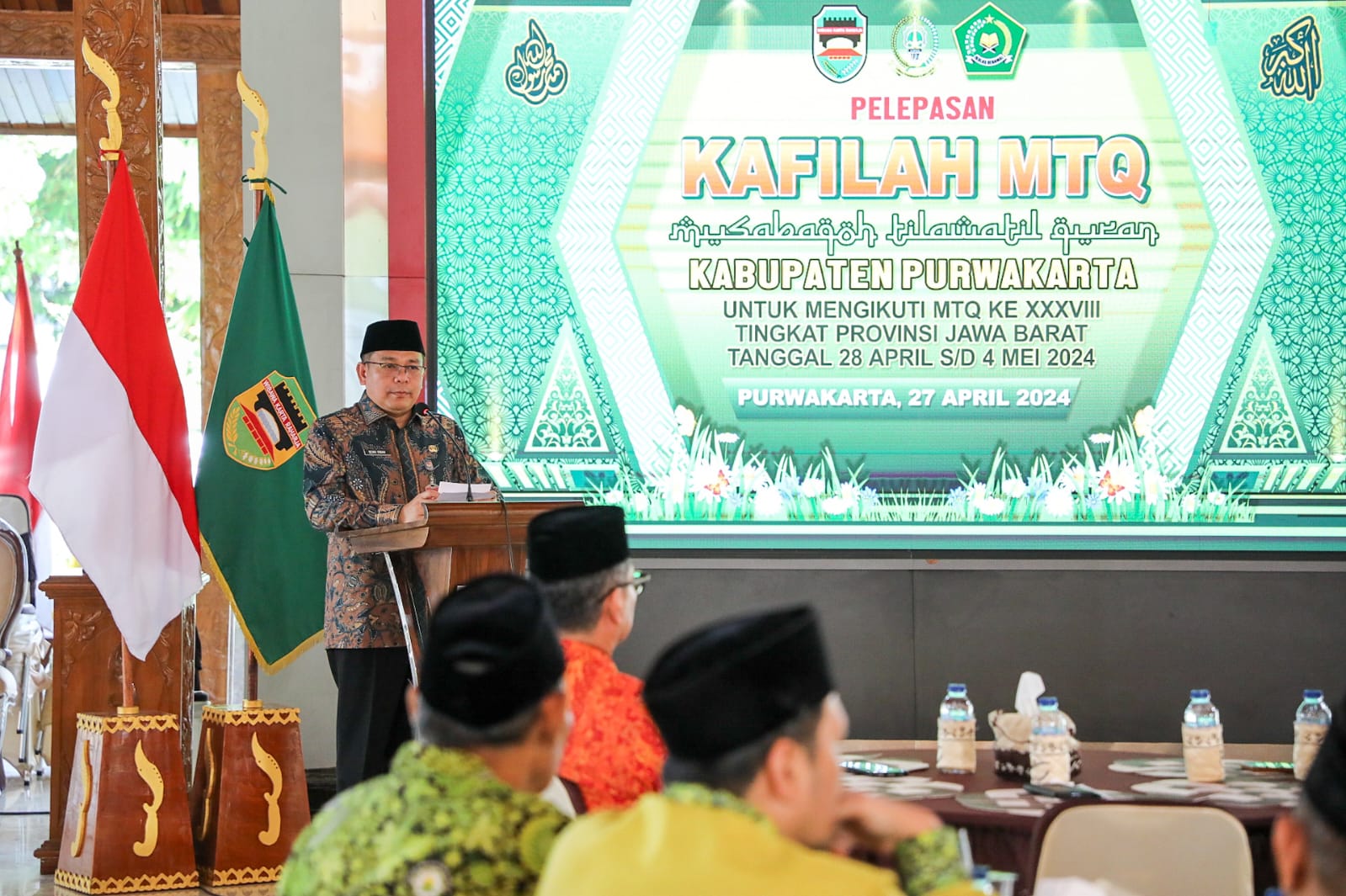 Penjabat Bupati Purwakarta Lepas Kafilah MTQ Jabar ke-38