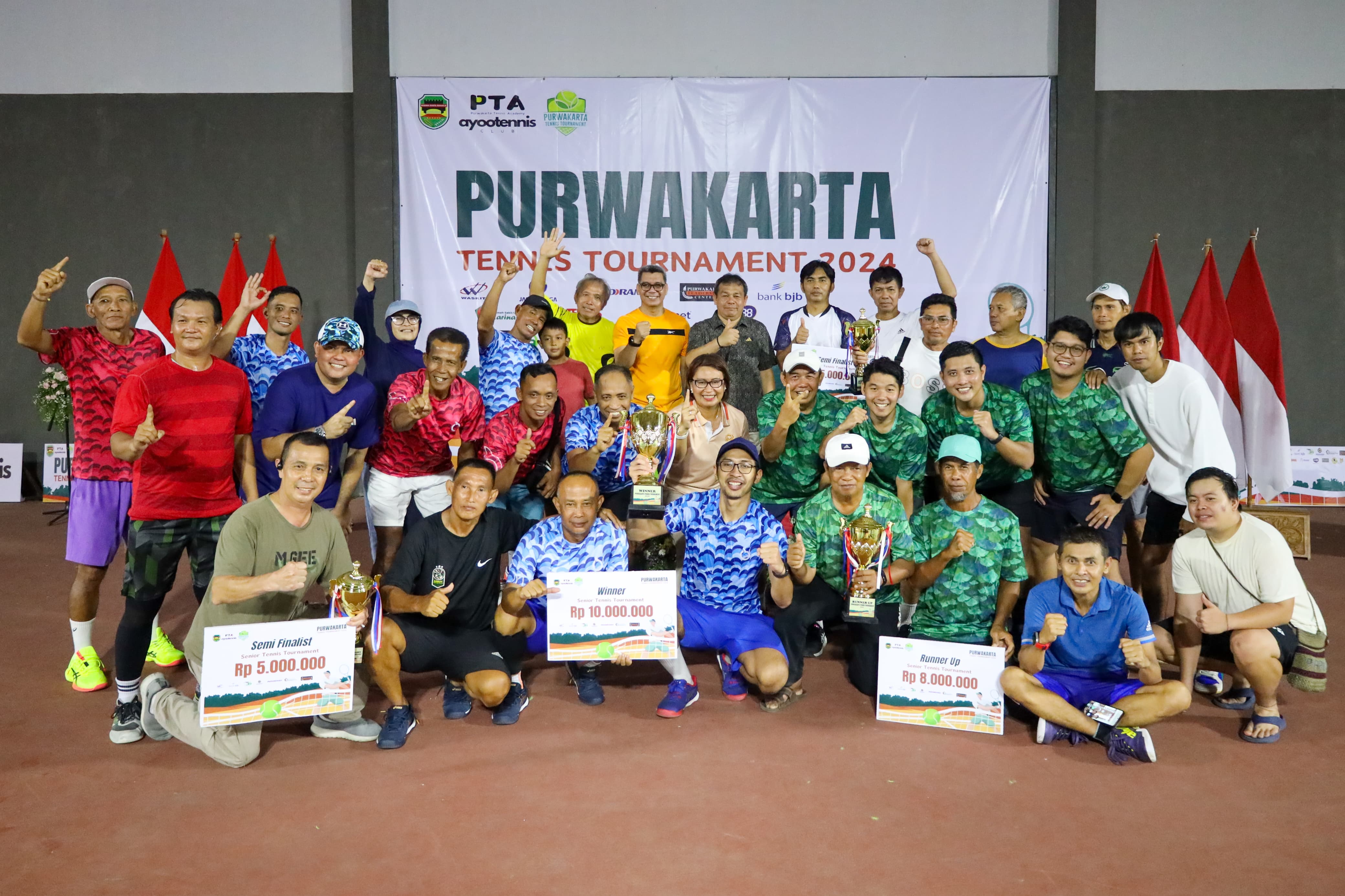 Belasan Klub Ambil Bagian pada Purwakarta Tennis Tournament 2024