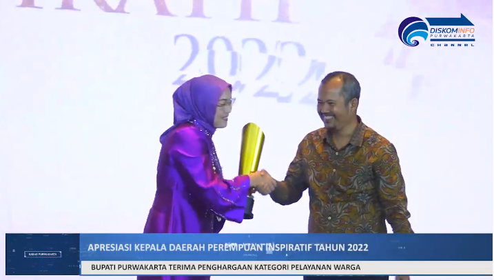BUPATI PURWAKARTA PEROLEH PENGHARGAAN KEPALA DAERAH PEREMPUAN INSPIRATIF TAHUN 2022