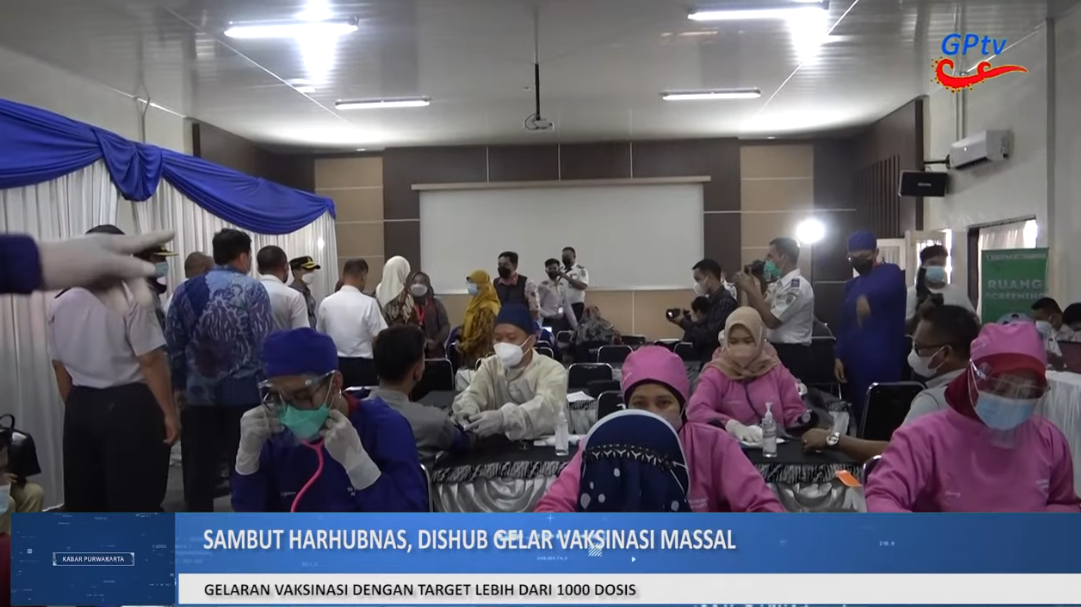 SAMBUT HARHUBNAS, DINAS PERHUBUNGAN KABUPATEN PURWAKARTA GELAR VAKSINASI MASSAL BAGI 1000 ORANG
