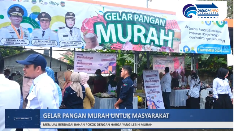 GELAR PANGAN MURAH DI HALAMAN KANTOR SAMSAT PURWAKARTA