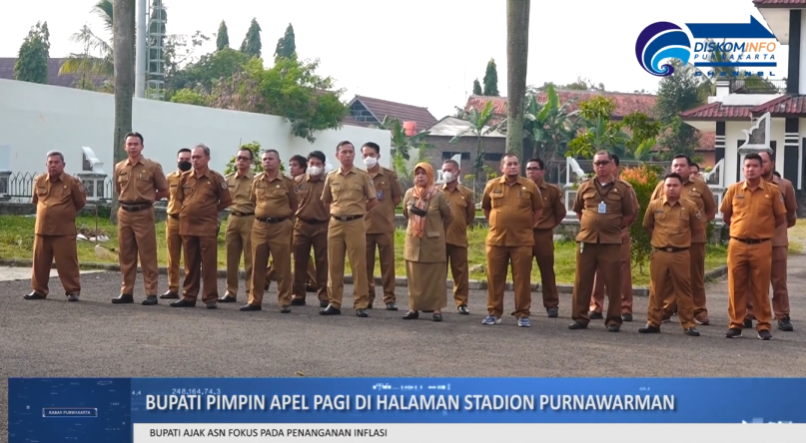 PIMPIN APEL PAGI, BUPATI PURWAKARTA AJAK ASN FOKUS PADA PENANGANAN INFLASI