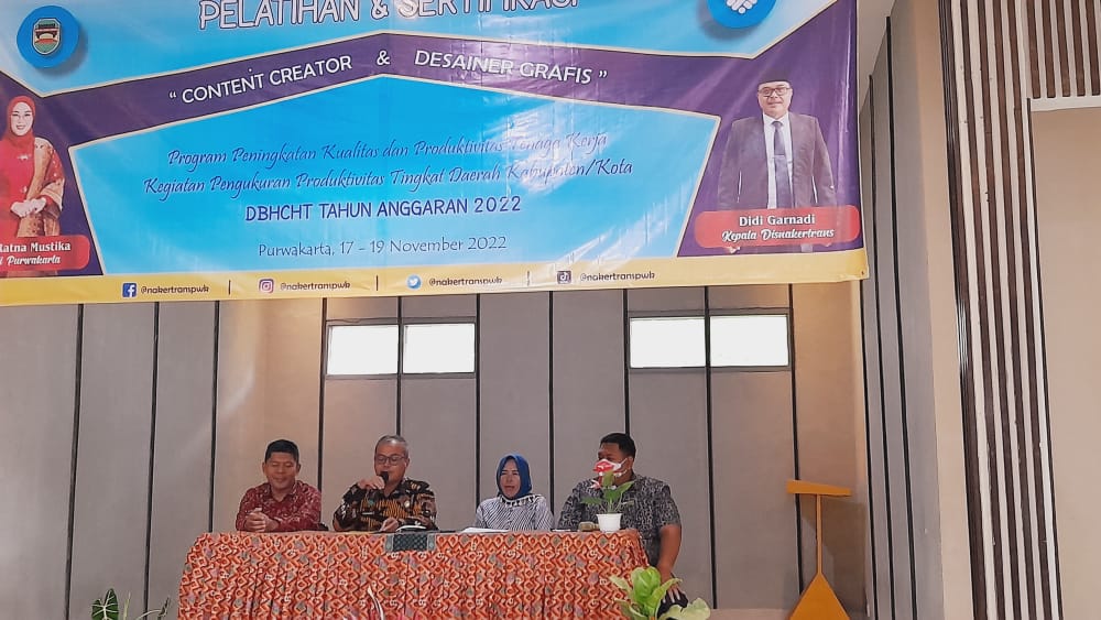 Realisasi Penggunaan DBHCHT di Disnakertrans Purwakarta 