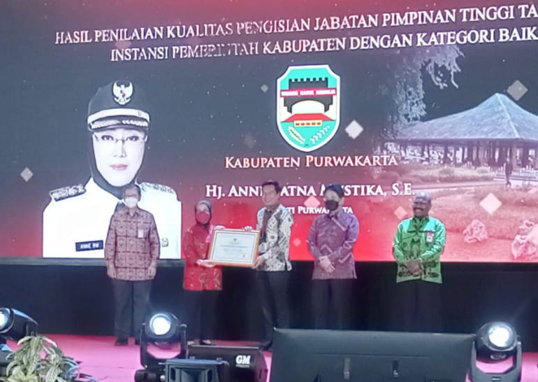 Pemkab Purwakarta Raih Penghargaan Pengisian JPT Kategori Baik dari KASN