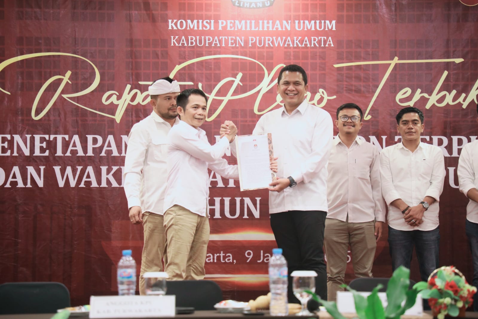 KPU Purwakarta Tetapkan Calon Bupati dan Wakil Bupati Terpilih Hasil Pilkada 2024