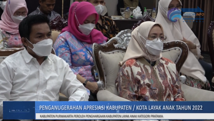 KABUPATEN PURWAKARTA KEMBALI PEROLEH PENGHARGAAN KABUPATEN LAYAK ANAK TAHUN 2022