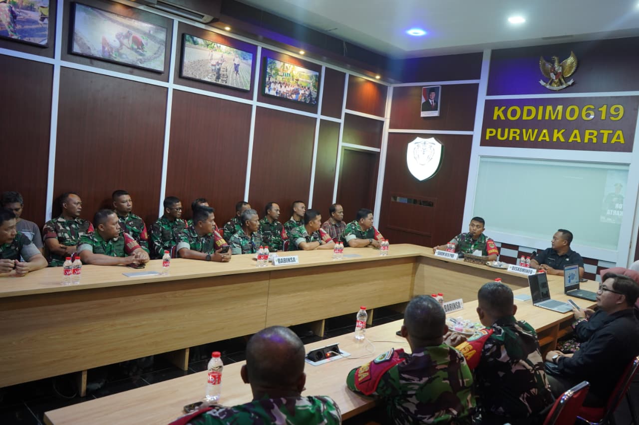 Kodim 0619 Purwakarta Gandeng Diskominfo Latih Babinsa Kelola Konten Medsos