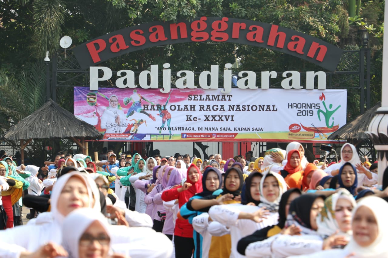 Peringati Haornas Ke 36, Bupati Anne Olahraga Harus Jadi Gaya Hidup