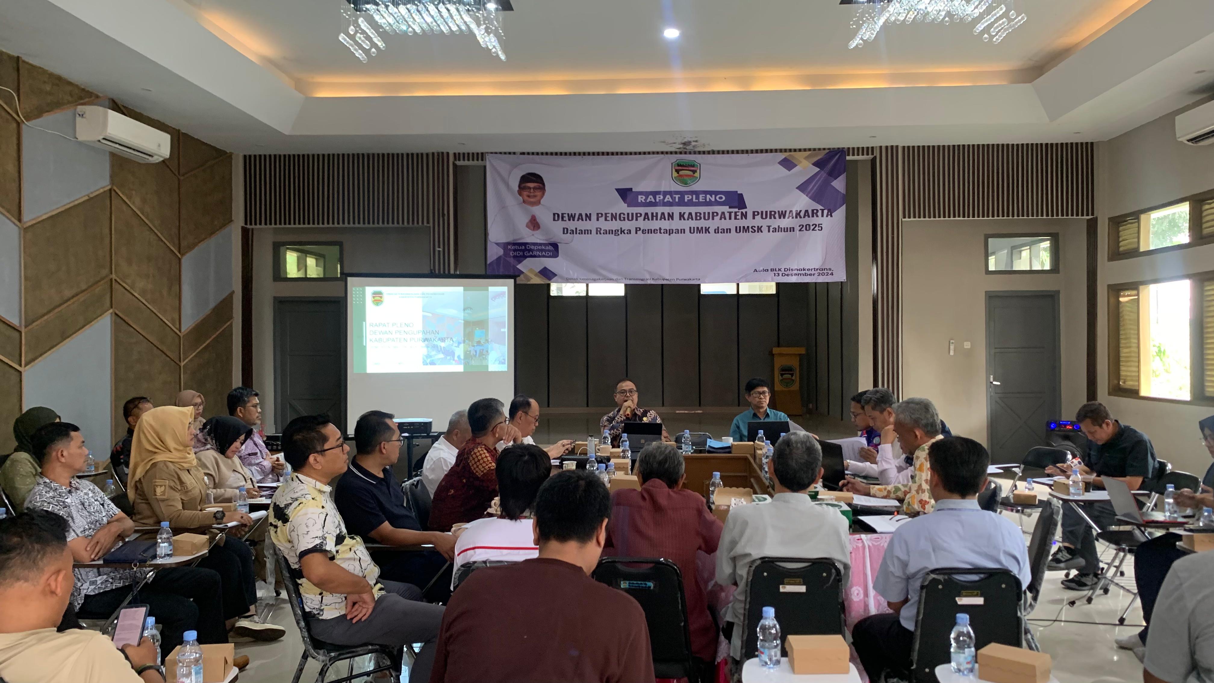 Ini Hasil Rapat Pleno Depekab Purwakarta Terkait UMK dan UMSK 2025