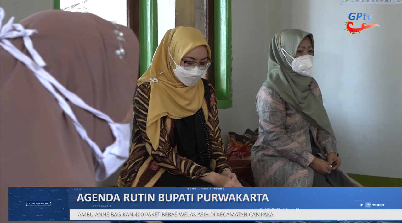 AMBU ANNE BAGIKAN 400 PAKET BERAS WELAS ASIH UNTUK WARGA KECAMATAN CAMPAKA
