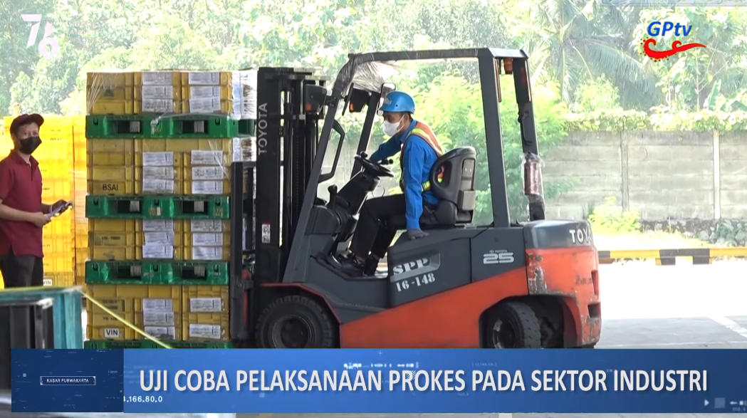 UJI COBA PELAKSANAAN PROTOKOL KESEHATAN DI SEKTOR INDUSTRI