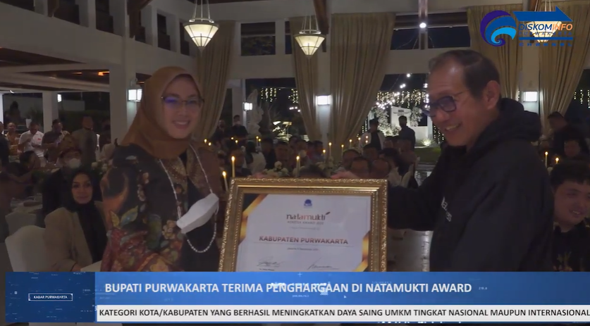 KABUPATEN PURWAKARTA TERIMA PENGHARGAAN NATAMUKTI NINDYA TAHUN 2021