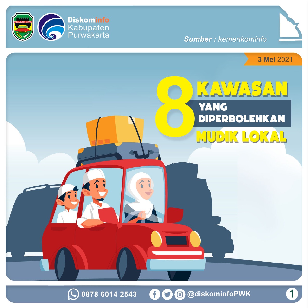 8 Kawasan yang Diperbolehkan Mudik Lokal